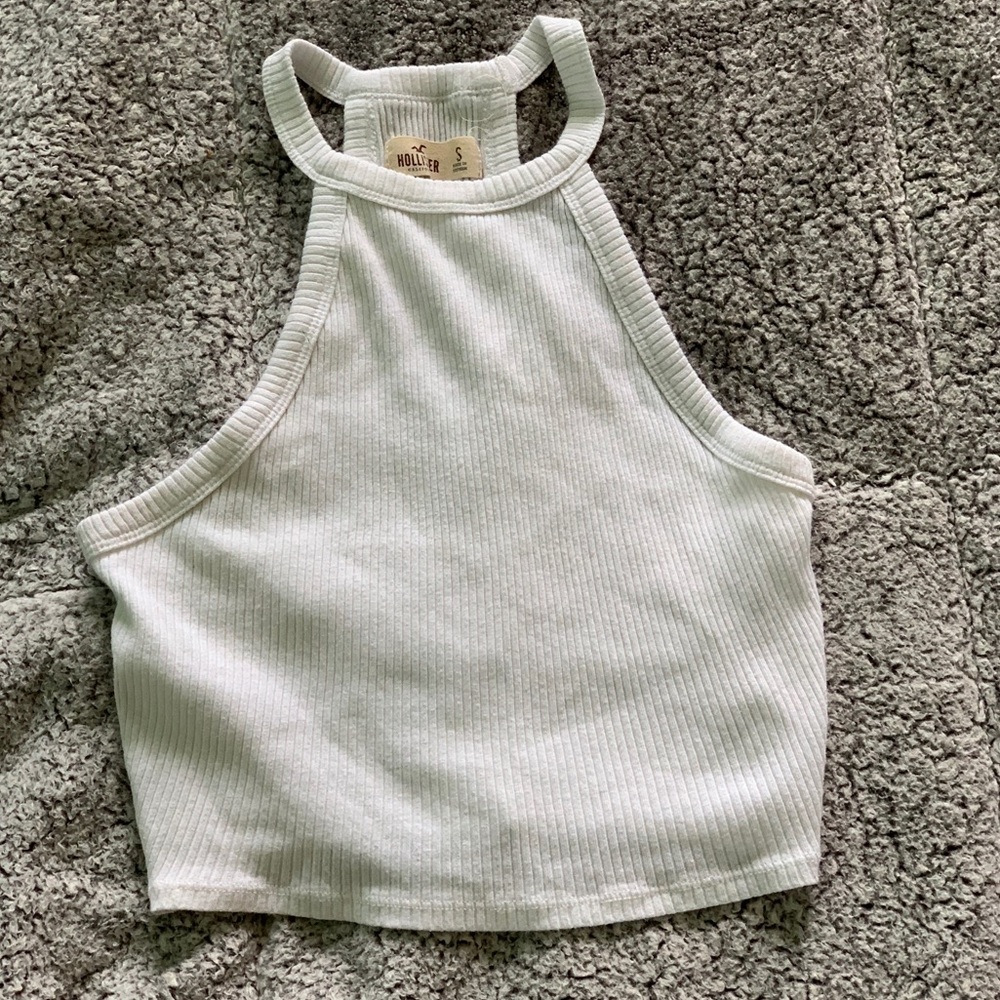 White Halter Top